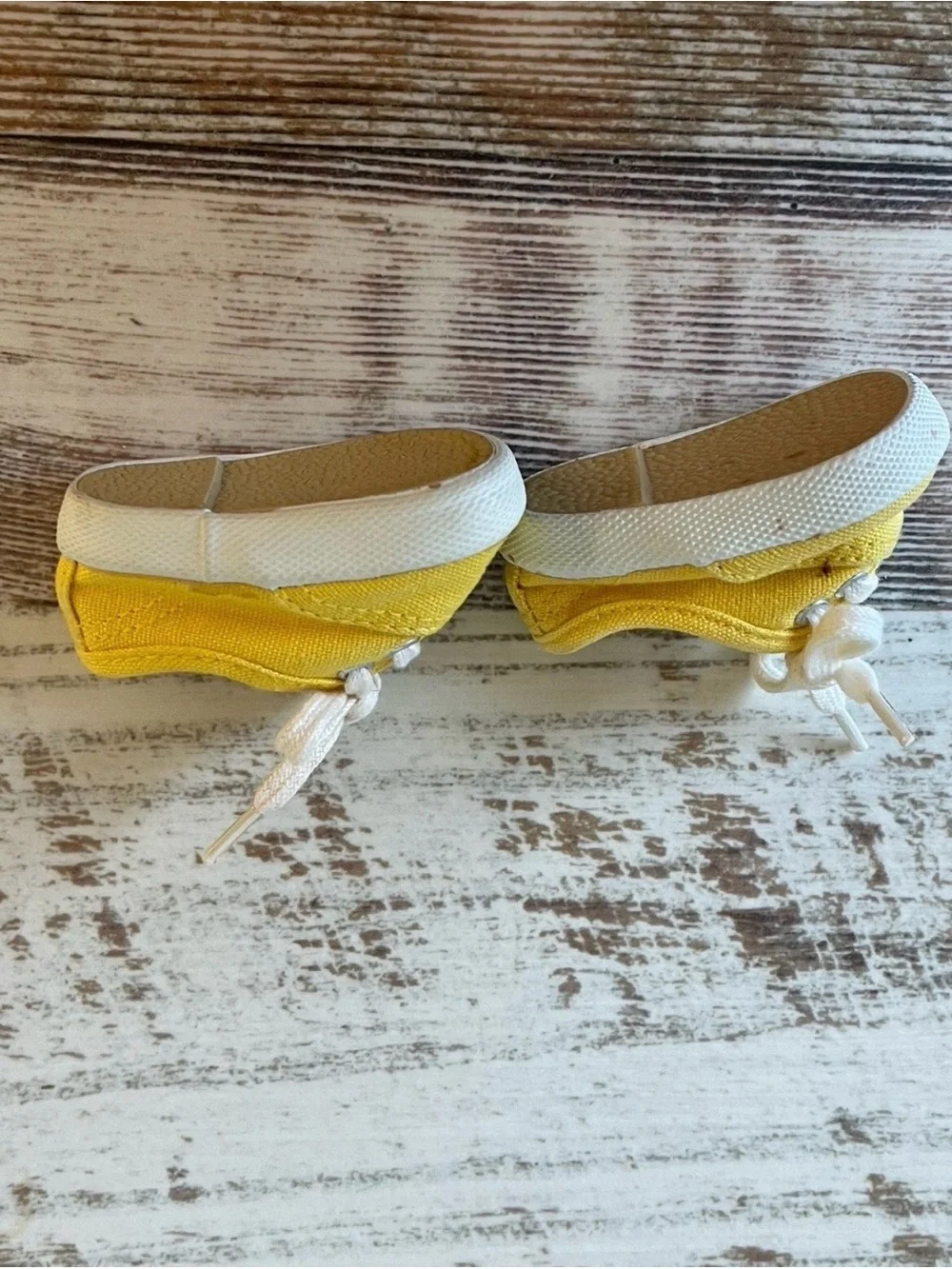 PLEASANT COMPANY American Girl BITTY BABY Doll AUTUMN Set - Shoes Only 1998 FLAW